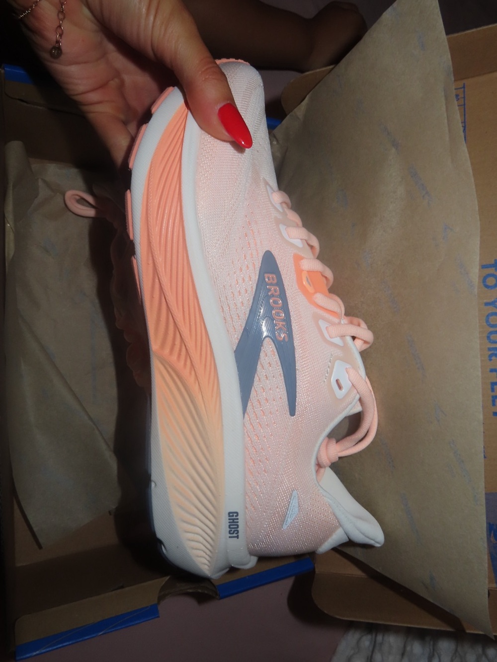 Brooks Women’s Running Sneaker - Peach Pink